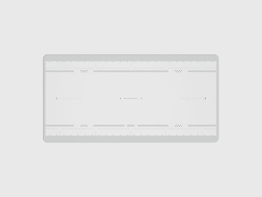 IQUNIX MQ80 extended desk mat white gaming desk pad with minimalist pattern