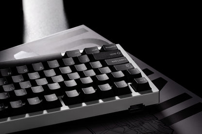 EC75 Shadowblade gaming keyboard on desktop setup