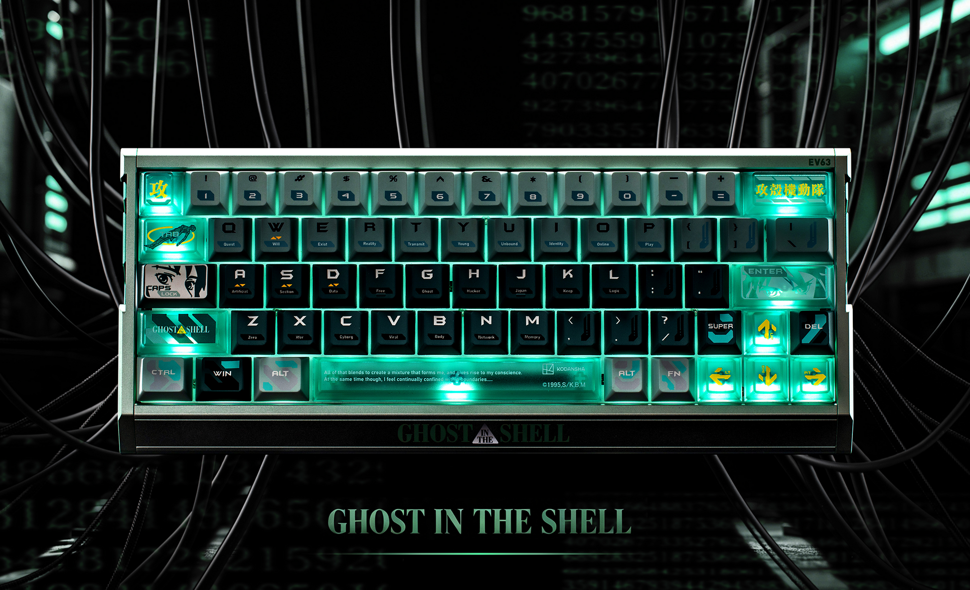 IQUNIX EV63 Ghost in the Shell Hall Effect Rapid Trigger Gaming IQUNIX EV63 Ghost in the Shell Hall Effect Rapid Trigger Gaming