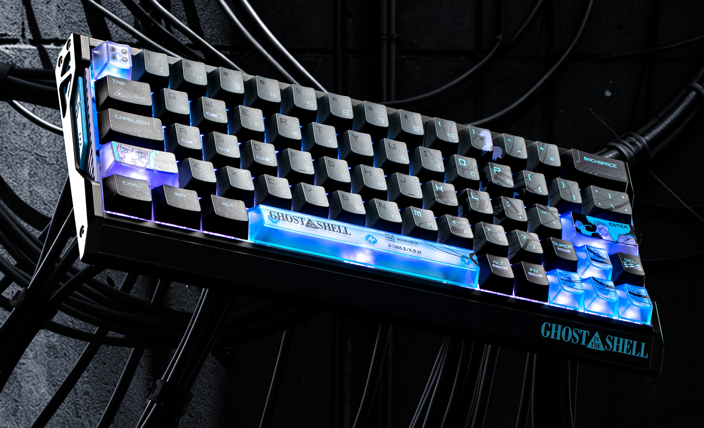 Ghost in the Shell themed keycaps