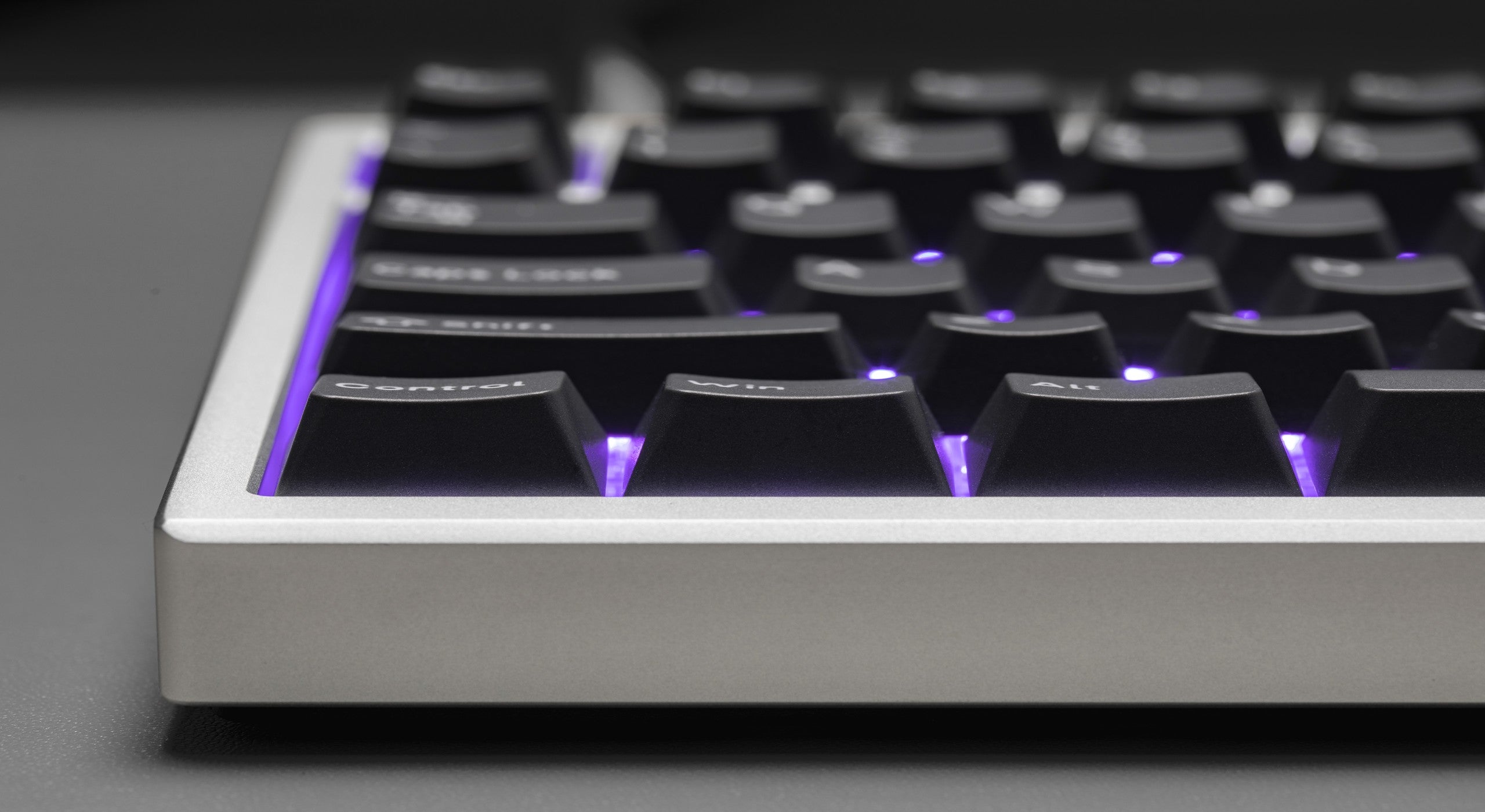 EC75 keyboard cinematic desk view