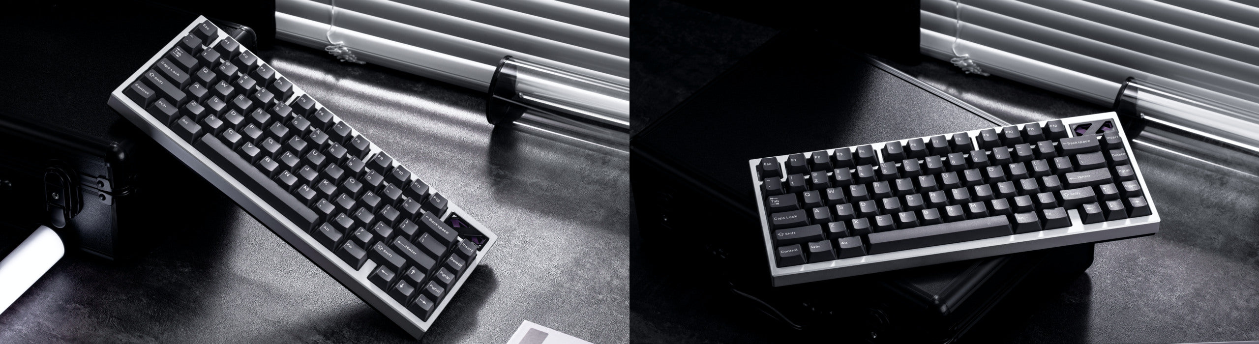 EC75 Shadowblade keyboard lifestyle views