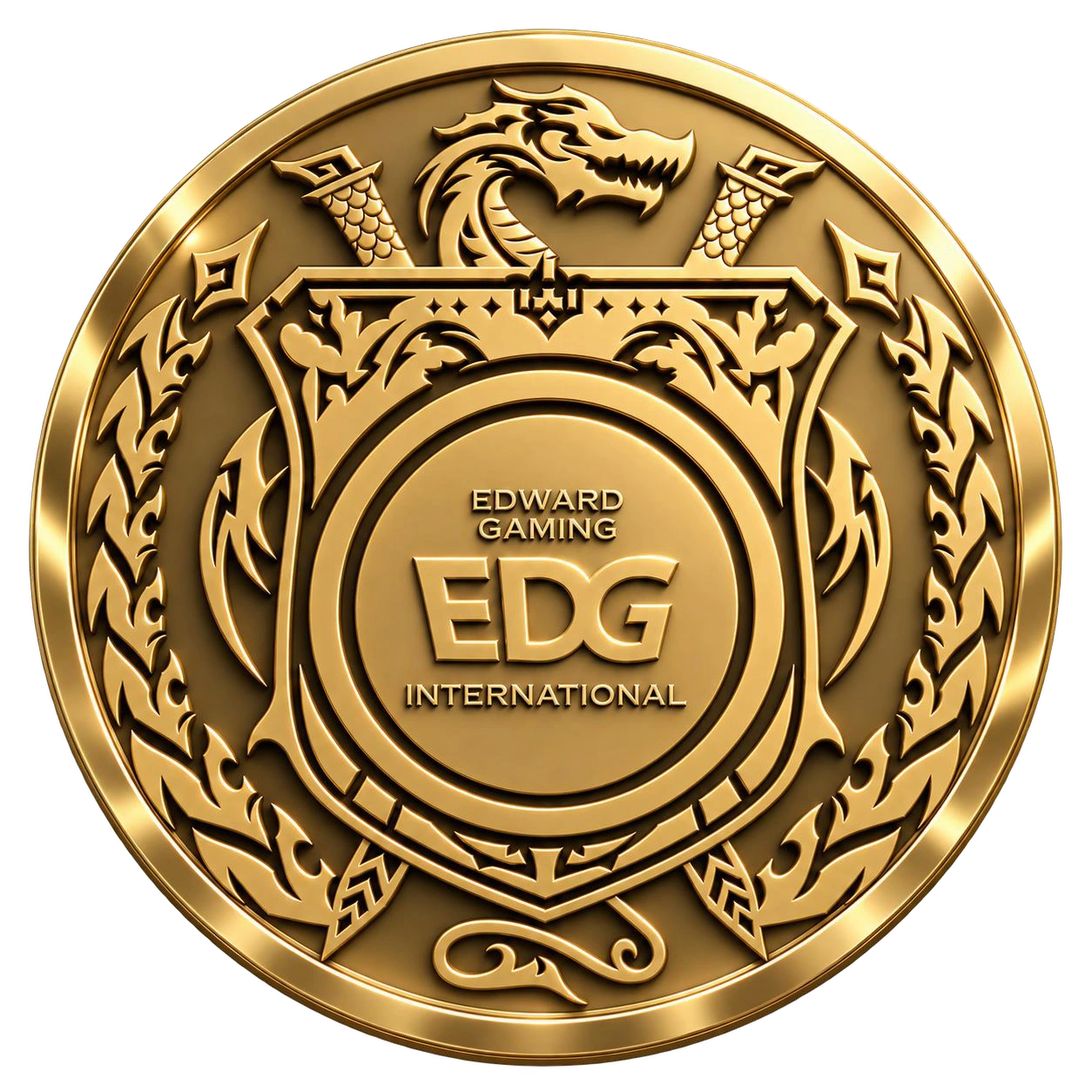 EDG international gold championship medal
