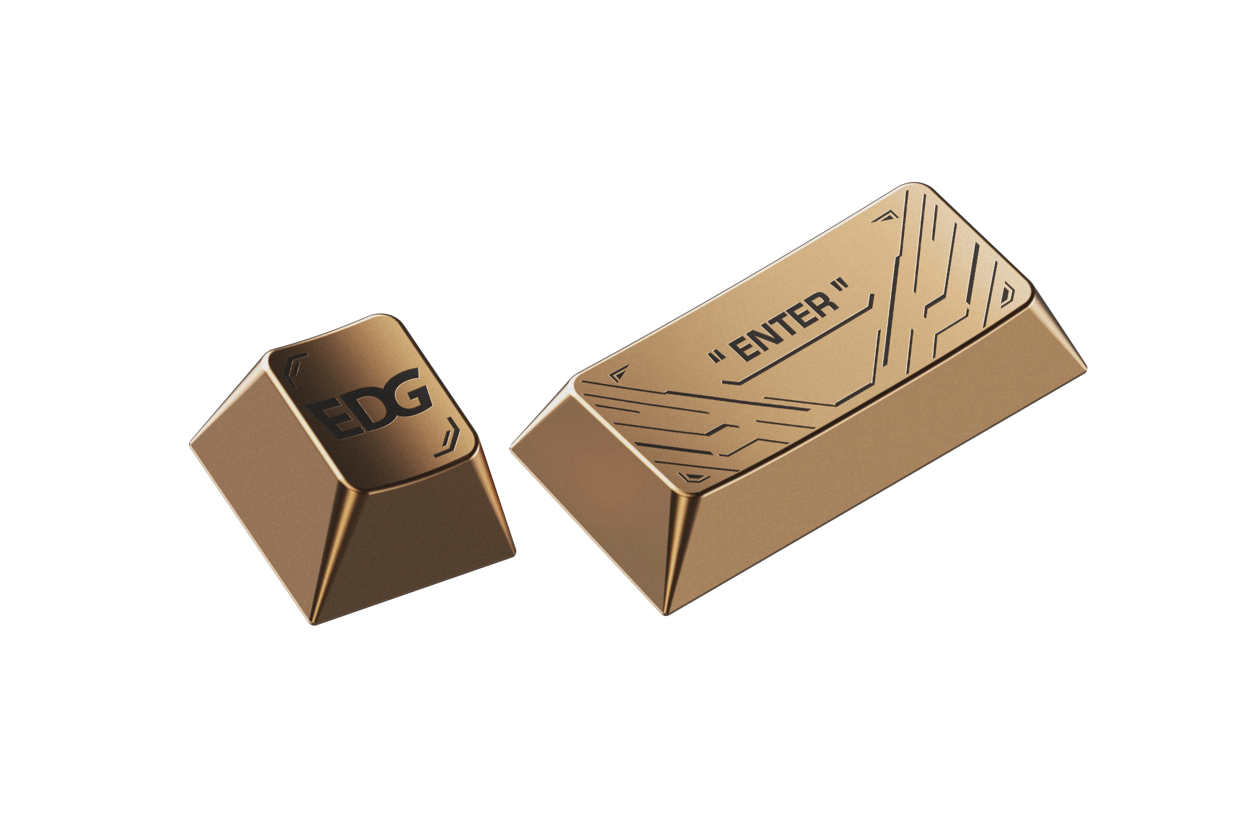 EDG metal Escape and Enter keycaps