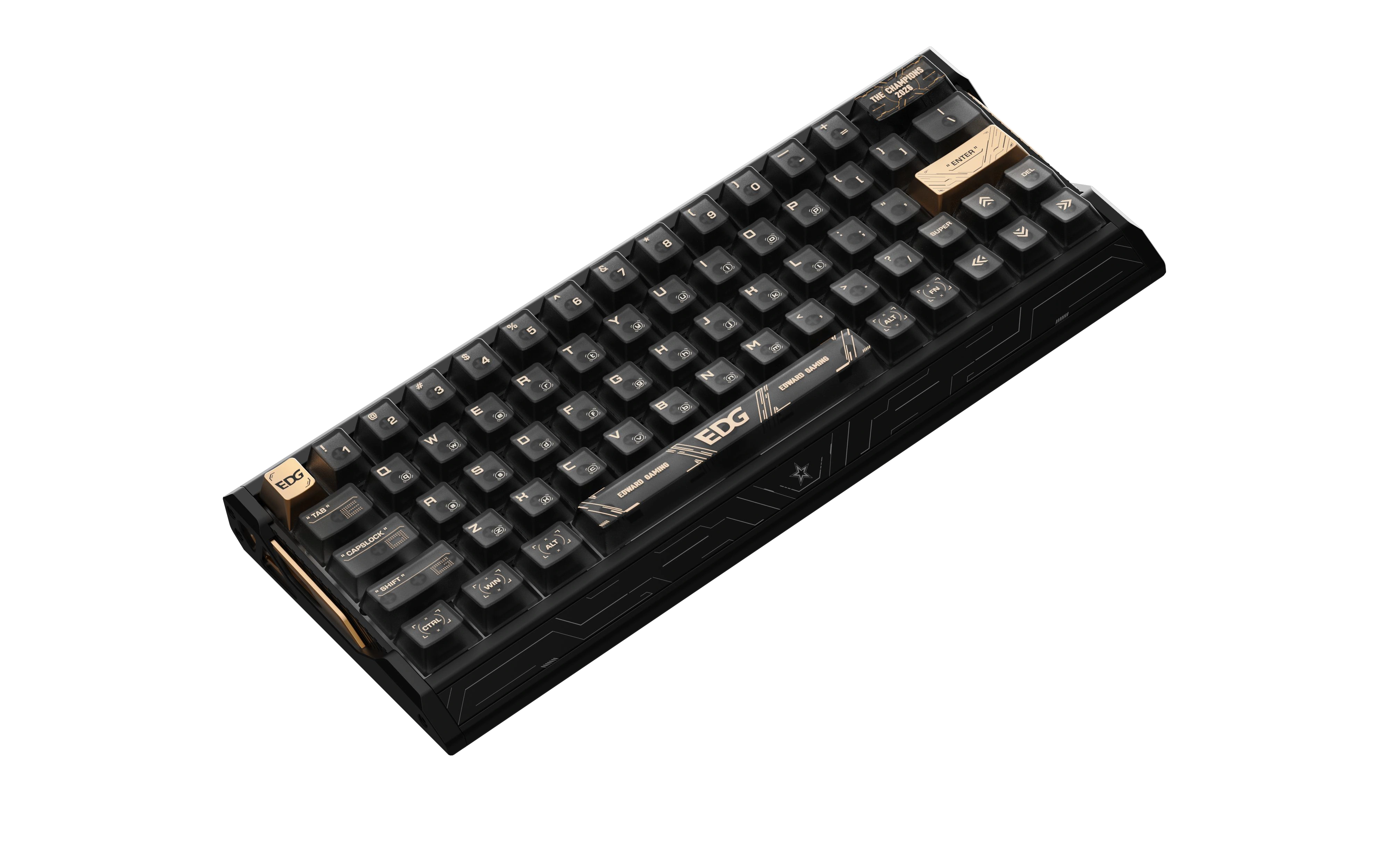 Keyboard top in perspective